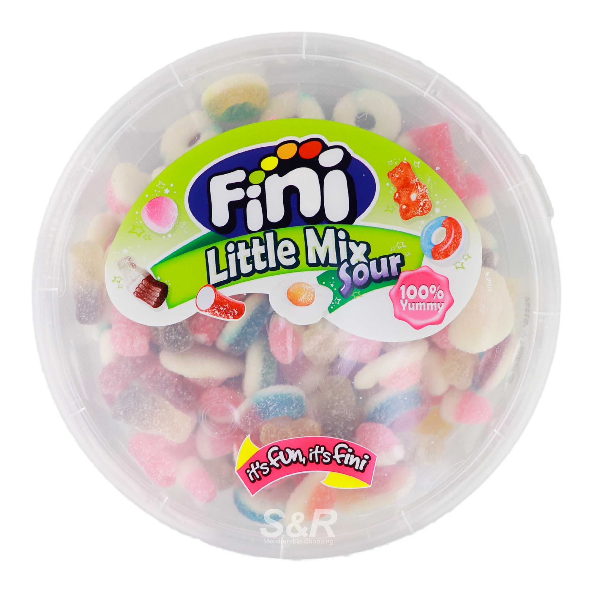 Fini Little Mix Sour Assorted Gummy Jellies and Fruit Flavored Candies 500g